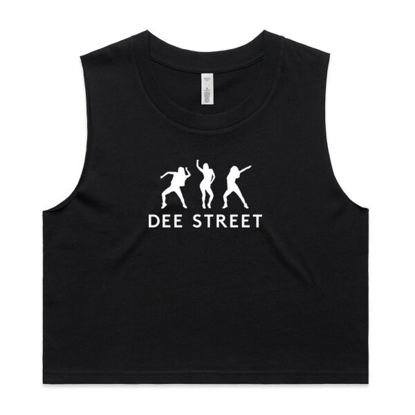 AS Colour Women's Crop Tank - Black Thumbnail