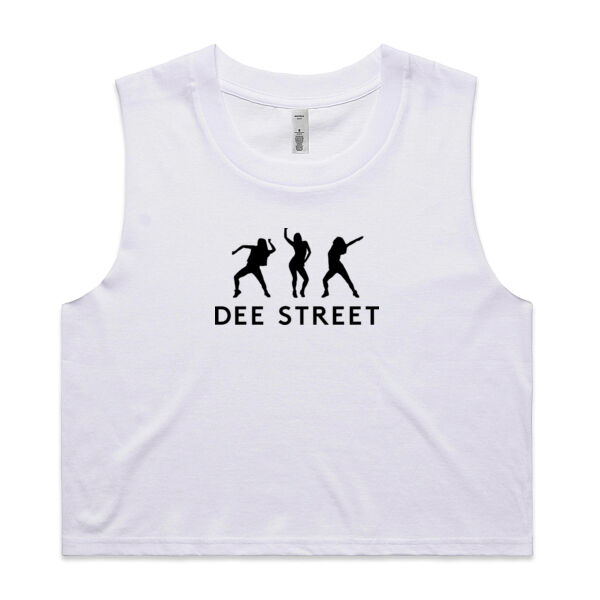 AS Colour Women's Crop Tank - White Thumbnail